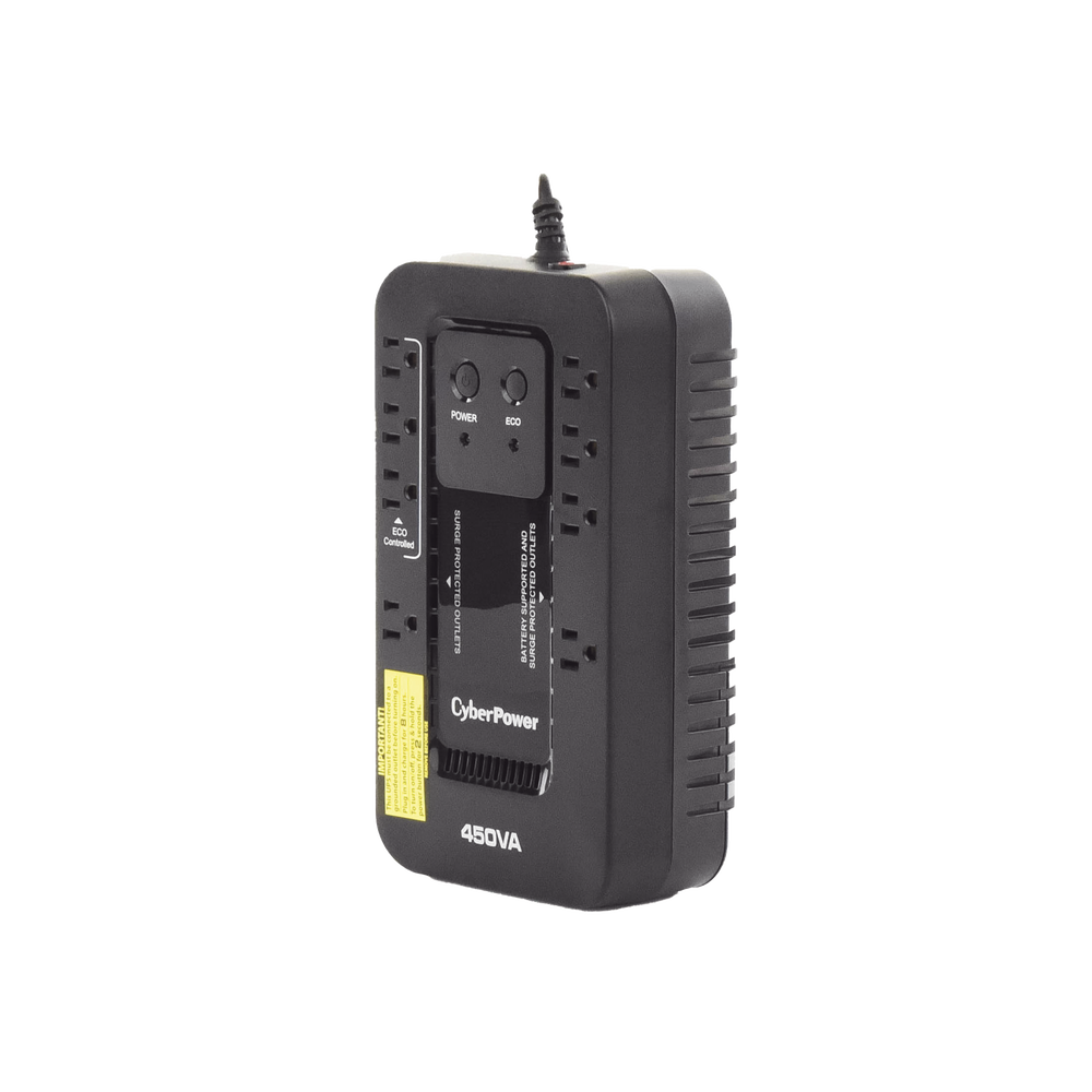 UPS de 450 VA/260 W, Topología Standby con Modo Ahorrador ECO, Entrada 120 Vca NEMA 5-15P, Con 8 Tomas NEMA 5-15R - Image 4