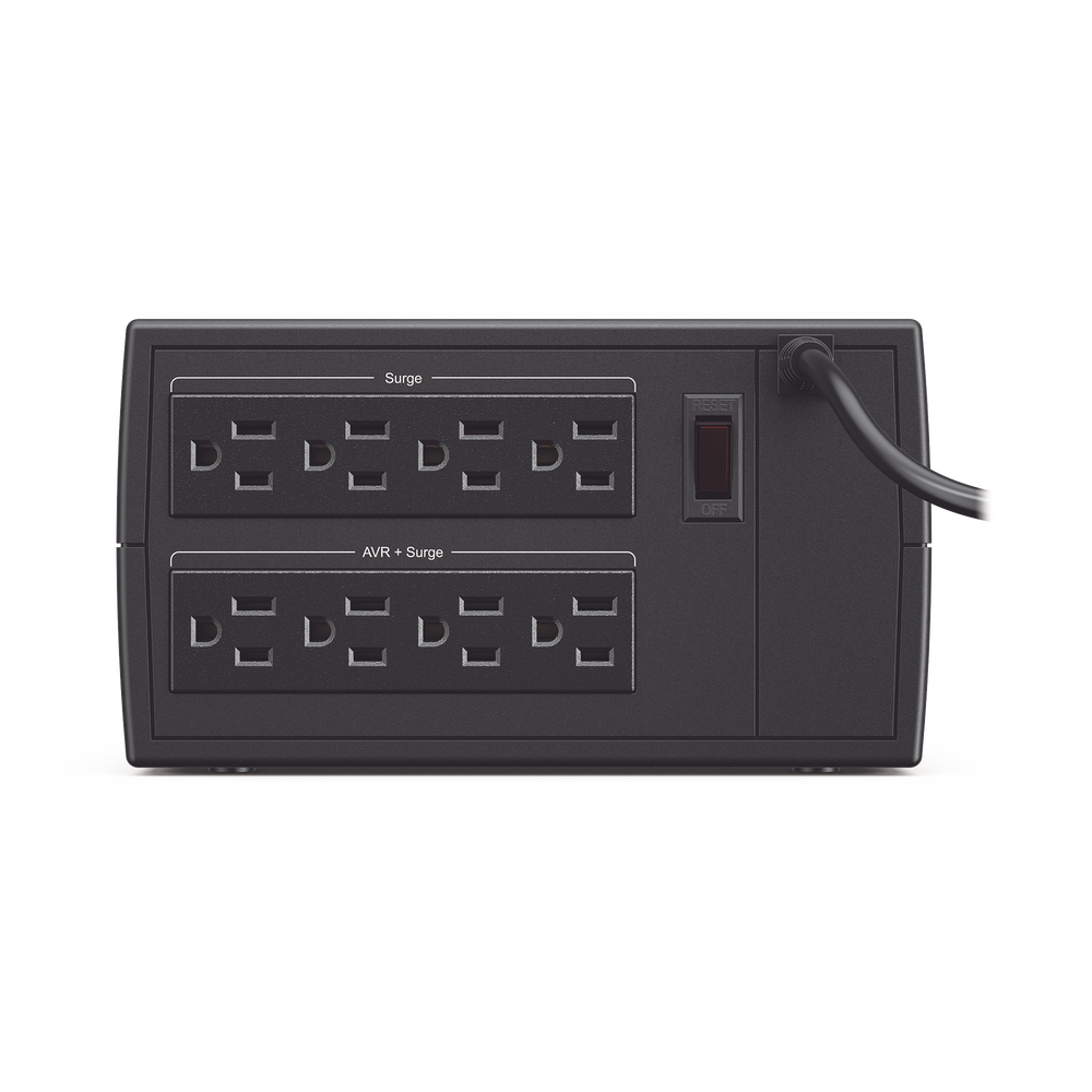 Regulador De Voltaje de 1000VA/500W, Entrada NEMA 5-15P, Con 8 Salidas NEMA 5-15R y Supresión de Picos a 245 Joules - Image 2