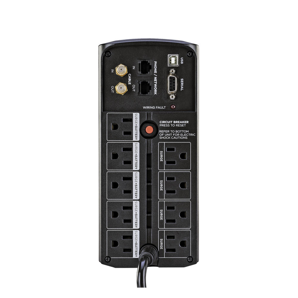 UPS de 850 VA/510 W, Topología Línea Interactiva, Entrada 120 Vca NEMA 5-15P, Tipo Mini Torre, Con 9 Tomas NEMA 5-15R - Image 3