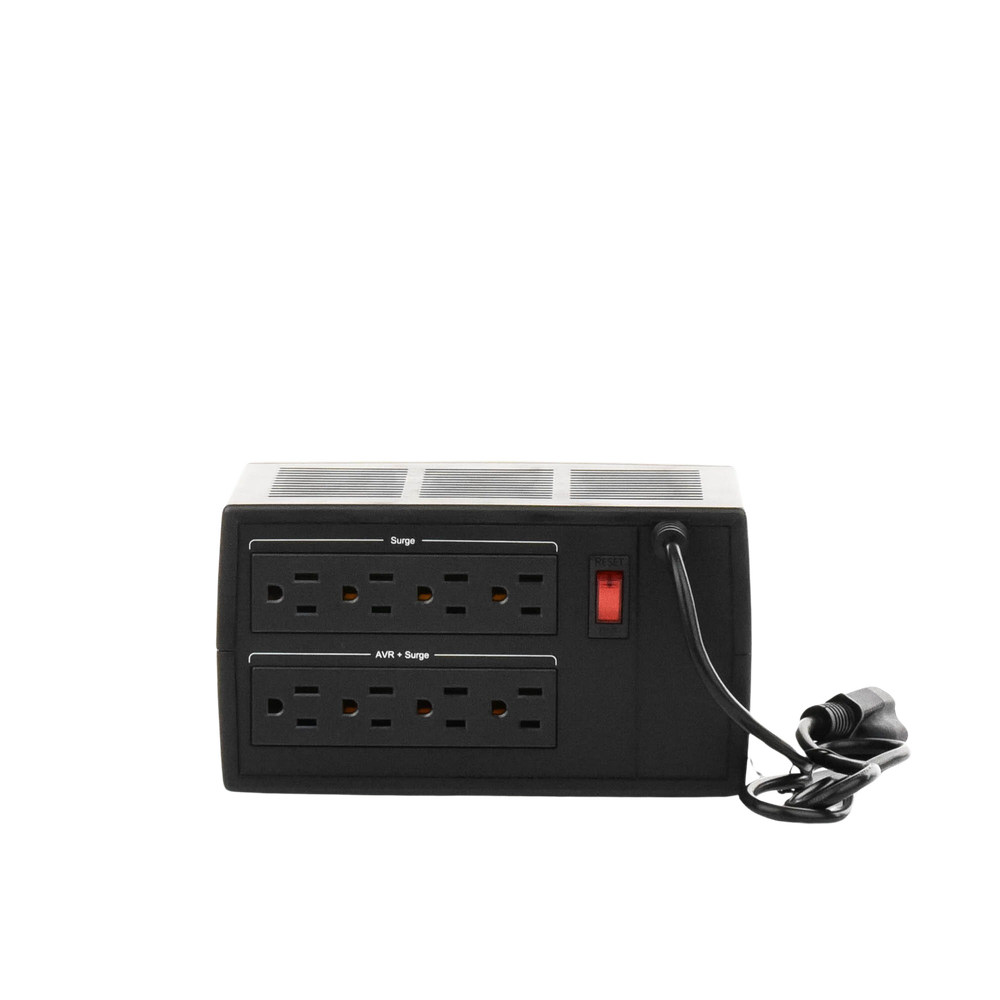 Regulador De Voltaje de 1500VA/750W, Entrada NEMA 5-15P, Con 8 Salidas NEMA 5-15R y Supresión de Picos a 245 Joules - Image 7
