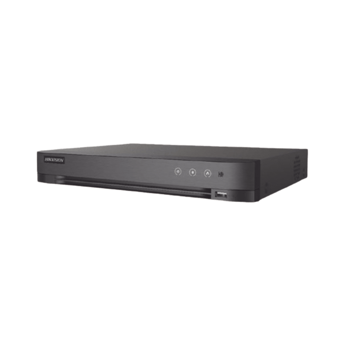 DVR 16 Canales TURBOHD + 8 Canales IP / 5 Megapixel Lite - 3K Lite / Audio de Dos Vías por Coaxitron / Reconocimiento Facial / ACUSENSE (Evita falsas alarmas) / 1 Bahía de Disco Duro / Salida de Video en Full HD