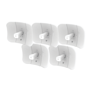 Kit de 5 LiteBeam 2x2 MIMO airMAX AC GEN2 CPE hasta 450 Mbps, 5 GHz (5150 - 5875 MHz) con antena integrada de 23 dBi