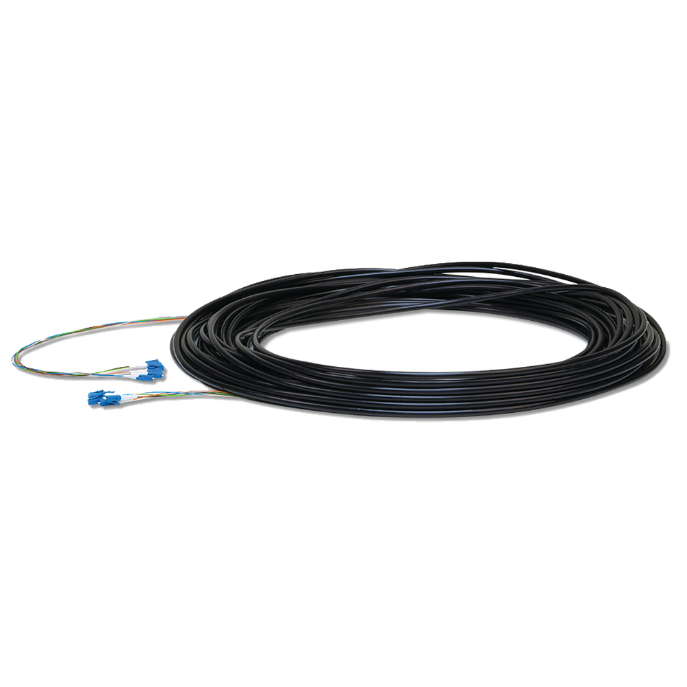 FiberCable de 30 m (100ft) Monomodo (SM) con conectores LC, ideal para equipos EdgeRouter, EdgeSwitch y EdgePoint.