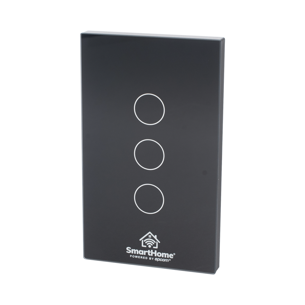 Apagador Inteligente Wi-Fi / 3 Regresos / Panel de Vidrio Templado / Control por App y Voz / Compatible con Alexa y Google Home / 800 W por Regreso / 100–250 V - Image 3