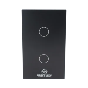 Apagador Inteligente WiFi / 2 Gang / Control de 2 Regresos / Vidrio Templado / Compatible con Alexa y Google Home / 100–250 V / 800 W por Canal / SHS412W