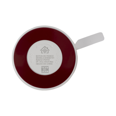 Botón de Pánico y Emergencia Inalámbrico / Comunicación ZigBee 2.4 GHz / Activación con un Solo Toque / Batería CR2032 / Alcance de hasta 130 m / Instalación en Pared - Image 3