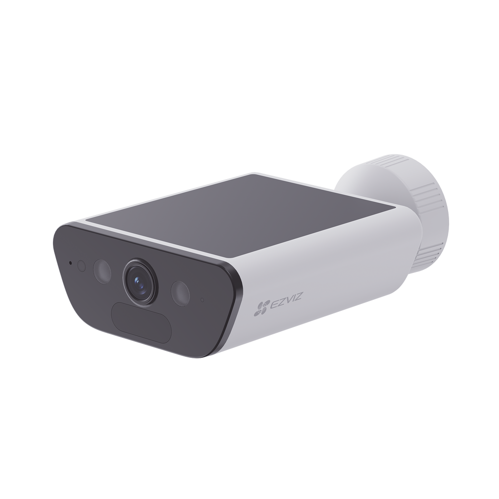Cámara de Seguridad Solar EZVIZ / Modelo CS-CB5/4K / Resolución 4K / Visión Nocturna a Color / Detección por IA / Audio Bidireccional / Batería de 10,400 mAh / Panel Solar Integrado / Wi-Fi 6 / IP65
