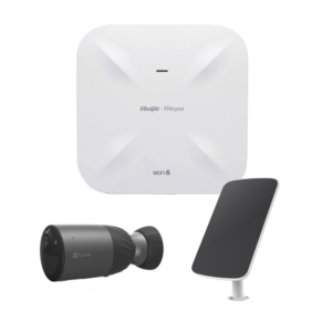 Kit de Cámaras Wi-Fi con Access Point/ Incluye 1 Cámara de Batería CS-BC1C / 1 Pane solar Mod. CS-CMT-SOLARPANEL-C / 1 Access Point RG-RAP6260(G)