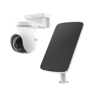 Kit de Camara Ezviz de Batería Recargable y Panel Solar, Wi-Fi, Memoria de 32 GB, Incluye 1 pieza de CS-HB8 y 1 Pieza de CS-CMT-SOLARPANEL-C, Modelo: CS-HB8/K