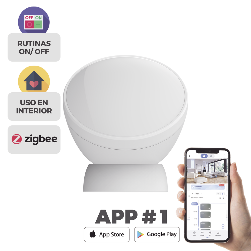 Sensor de Movimiento PIR Inteligente / Inalámbrico / Compatible con HUB CS-A3 / Cuenta con Inmunidad para Mascotas / Protocolo Zigbee - Image 7