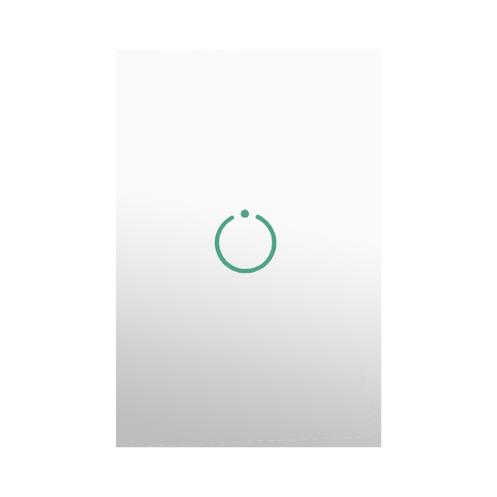 Interruptor Z‑Wave MHS511SL / Panel Táctil Plateado / 1 Botón / 100‑240 V