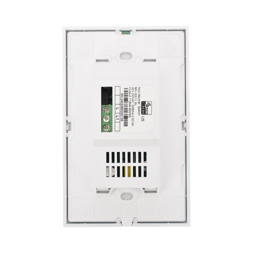 Interruptor Z‑Wave MHS511SL / Panel Táctil Plateado / 1 Botón / 100‑240 V - Image 2