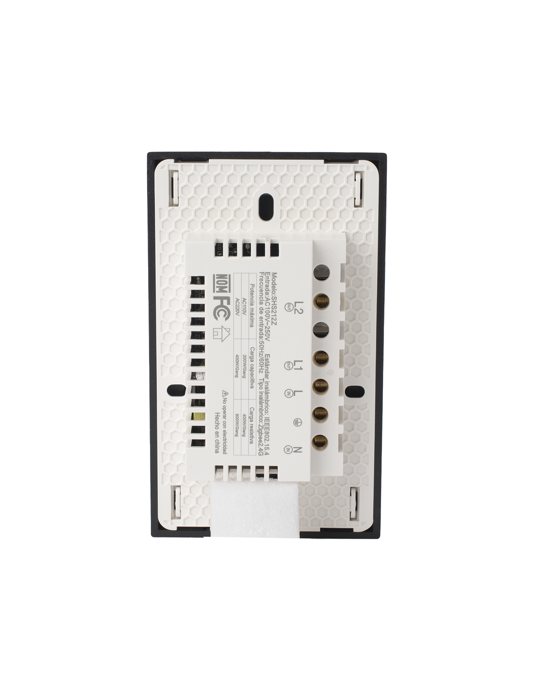 Apagador Inteligente ZigBee / Control de 2 Regresos / Panel de Vidrio Templado / Potencia 800 W por Regreso / Voltaje 100–250 V / Requiere HUB ZigBee - Image 4