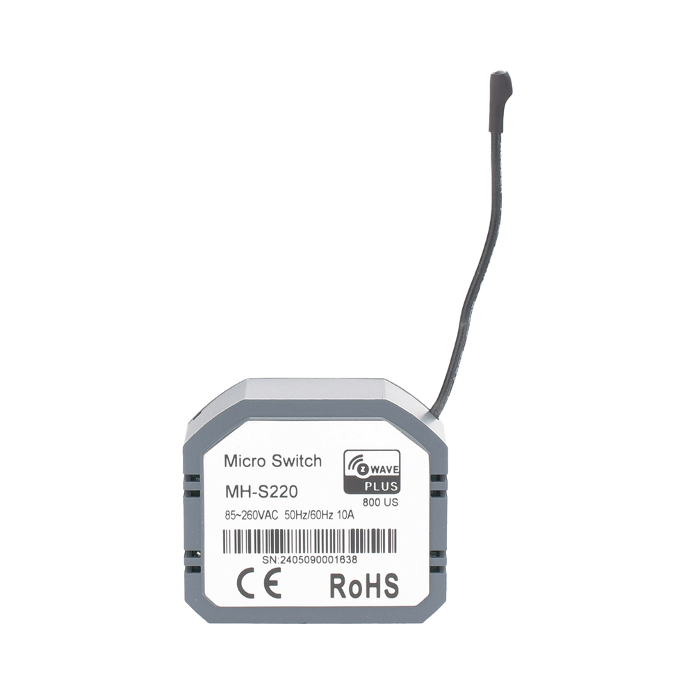 Micro Módulo Z‑Wave MHS220 / Doble Control / 10 A / AC85‑260 V - Image 2