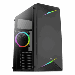 Gabinete AeroCool Talon / Mid-Tower / ATX / RGB / Sin Fuente de Poder / Negro