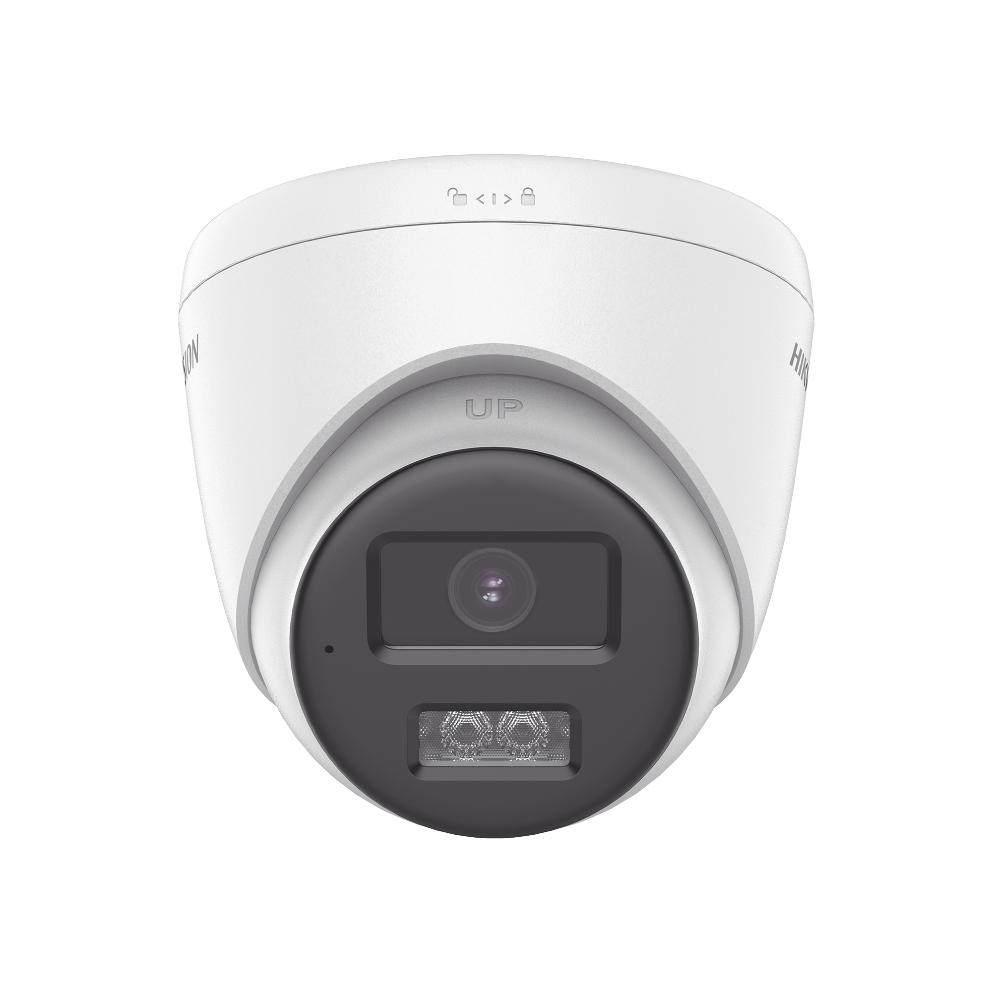Cámara Turret TURBOHD Hikvision DS-2CE78K0T-LTS / 5 Megapixel 3K / ColorVu / Audio Bidireccional / Lente 2.8 mm / Dual Light 40 mts IR EXIR y Luz Blanca / Micrófono y Bocina Integrados / IP67