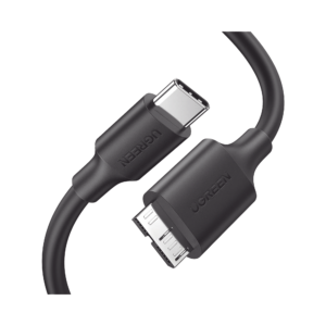 Cable USB Tipo C 3.0 a Micro USB Tipo B UGREEN 20103 / 1 Metro / 5 Gbps / Carga Rápida y Transferencia de Datos / Blindaje Múltiple / Compatible con Discos Duros Externos