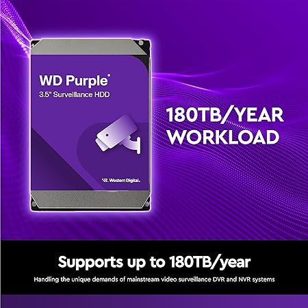 Disco Duro Interno Western Digital WD Purple WD44PURZ / 4 TB / 3.5" / SATA 6 Gb/s / 5400 RPM / 128 MB Caché / Videovigilancia 24/7 - Image 2