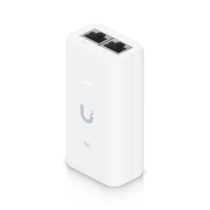 Inyector PoE Ubiquiti UniFi U-POE / 48V DC / 15W / Puerto Gigabit / 802.3af / Protección contra Sobretensiones / Cable AC Incluido / Compatible con Dispositivos UniFi