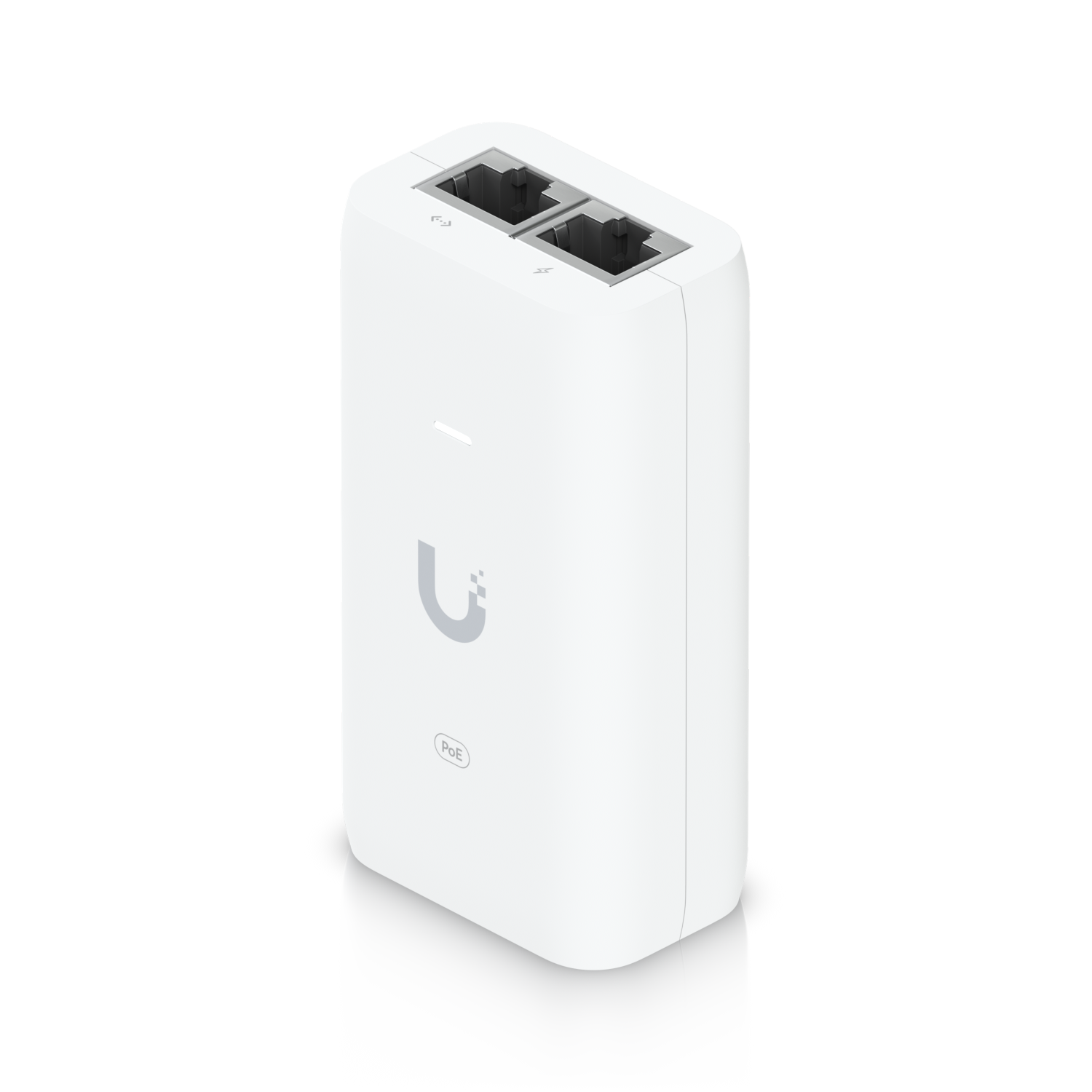 Inyector PoE Ubiquiti UniFi U-POE / 48V DC / 15W / Puerto Gigabit / 802.3af / Protección contra Sobretensiones / Cable AC Incluido / Compatible con Dispositivos UniFi