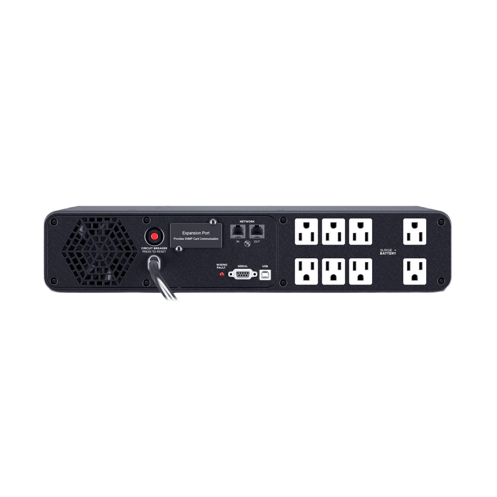 UPS CyberPower CP1500PFCRM2U / 1500 VA 1000 W / Línea Interactiva / Onda Senoidal Pura / Rack o Torre 2U / 8 Tomas NEMA 5-15R - Image 3