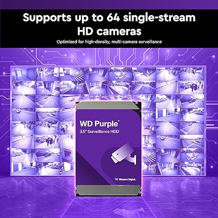 Disco Duro Interno Western Digital WD Purple WD44PURZ / 4 TB / 3.5" / SATA 6 Gb/s / 5400 RPM / 128 MB Caché / Videovigilancia 24/7 - Image 4