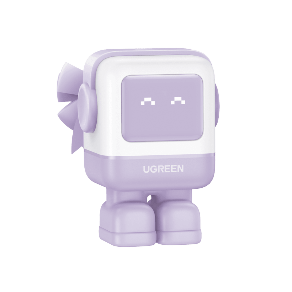 Cargador RobotGaN Serie UNO 65W / 3 Puertos de Carga Rápida / 2 USB-C y 1 USB-A / PD 3.0 y QC 4.0 / Tecnología GaN II / Pantalla LED / Carcasa Ignífuga