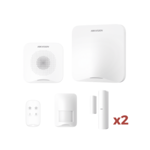 Kit de Alarma Hikvision AX HOME AXHOME-KIT-WIFI / Hub WiFi con Batería de Respaldo / PIR / Contactos Magnéticos / Sirena / Llavero / Compatible con Hik-Connect y Hik-Partner PRO