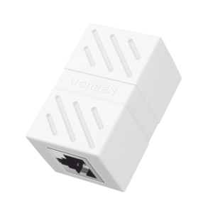 Acoplador RJ45 a RJ45 / Extensor de Cable Ethernet / 1000Mbps / Compatible con Cat7 Cat6A Cat6 Cat5e / Compatible con POE / Carcasa ABS Ignífuga / Color Blanco