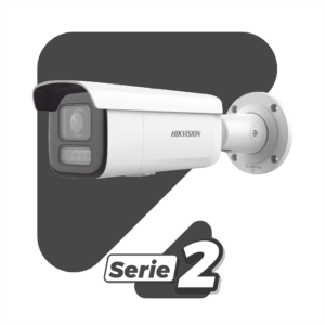 Cámara Bala IP Hikvision DS-2CD2623G2-LIZS2U / 2 Megapixel / Lente Motorizado 2.8–12 mm / Dual Light 60 mts IR y Luz Blanca / AcuSense / 2 Micrófonos Integrados / PoE+ / IP67 IK10 / MicroSD / ACUSEARCH