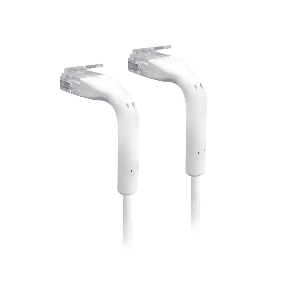 Cable Patch UniFi Cat6 Ultradelgado con Botas Flexibles RJ45 / Color Blanco / 0.1 m / Diámetro 3 mm / GbE / Certificado TIA-568-B.2 / Conectores Doblables 90° / Compatible con Equipos UniFi - Image 4