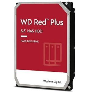 Disco Duro Interno Western Digital WD Red Plus WD60EFPX / 6 TB / NAS / 3.5" / SATA 6 Gb/s / 5400 RPM / 256 MB Caché / CMR / Hasta 8 Bahías / Garantía 3 Años