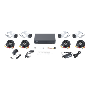 Kit CCTV Hikvision HIK5MPSLQ-KIT(B) / TurboHD 5 MP / DVR 4 Canales / 4 Cámaras Bala con Micrófono / Exterior IP67 / Lente 2.8 mm / Accesorios Incluidos