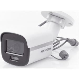 Cámara Bala TURBOHD Hikvision DS-2CE10DF0T-F / 2 MP 1080p / ColorVu 24/7 / Lente 2.8 mm / Luz Blanca 20 m / IP67 / Metal