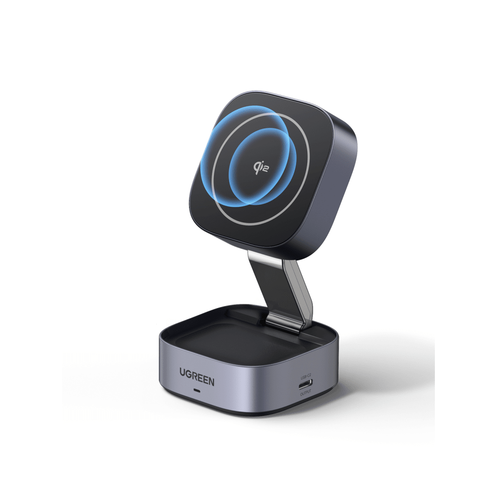 Cargador Inalámbrico 2 en 1 25W / Tecnología Magnética Qi 2 / 15W para Teléfono + 5W para Auriculares / Puerto USB-C 5W / Protecciones Múltiples / Cable USB-C Incluido - Image 4