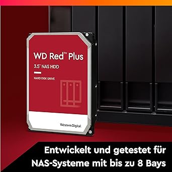 Disco Duro Interno Western Digital WD Red Plus WD60EFPX / 6 TB / NAS / 3.5" / SATA 6 Gb/s / 5400 RPM / 256 MB Caché / CMR / Hasta 8 Bahías / Garantía 3 Años - Image 3