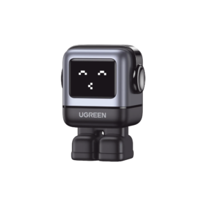 Cargador RobotGaN UNO 65W / 3 Puertos de Carga Rápida / 2 USB-C y 1 USB-A / PD 3.0 y QC 4.0 / Tecnología GaN II / Pantalla LED / Carcasa Ignífuga