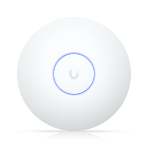 Access Point Ubiquiti UniFi U7-LR Long-Range / Wi-Fi 7 / Dual Band 2.4 GHz + 5 GHz / 5 Streams Espaciales / Hasta 4.3 Gbps / Cobertura 160 m² / 300+ Clientes / PoE / Montaje Techo o Pared / Interior