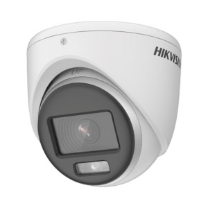 Cámara Turret TURBOHD Hikvision DS-2CE70DF0T-MF / 2 MP 1080p / ColorVu 24/7 / Lente 2.8 mm / Luz Blanca 20 m / IP67 / Metal