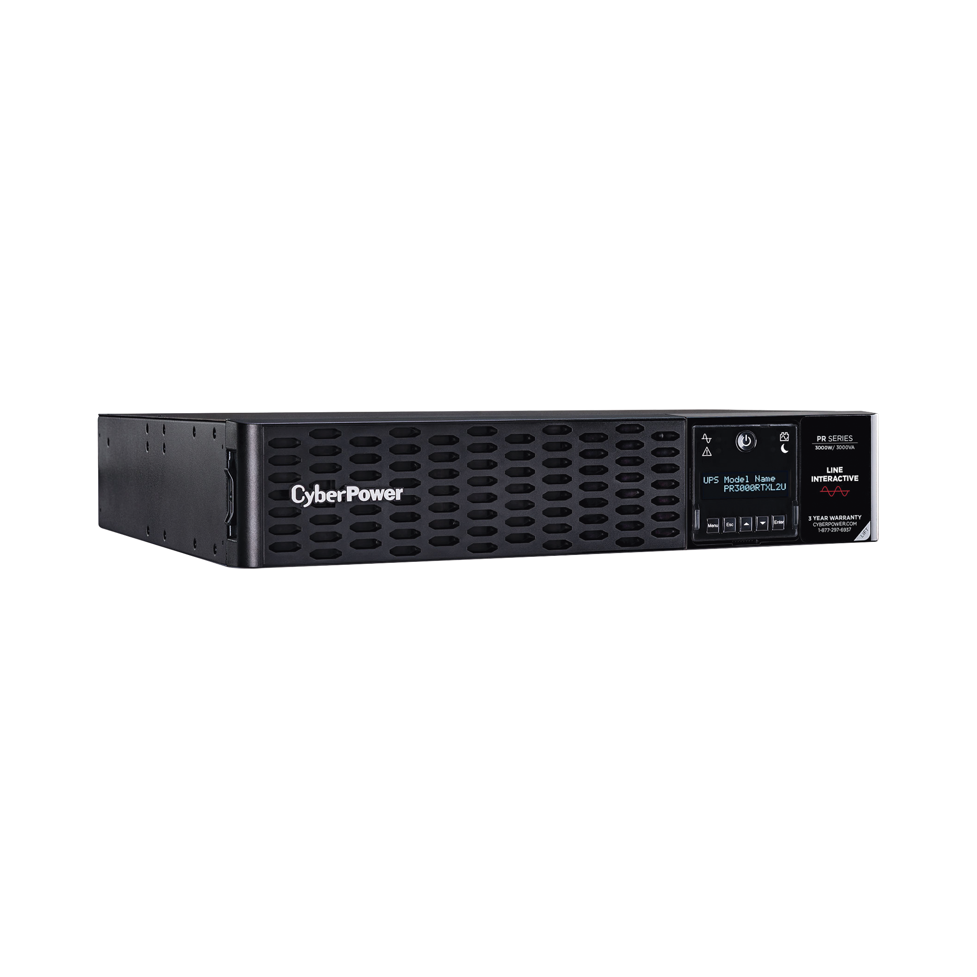 UPS CyberPower PR3000RTXL2U / 3000 VA 3000 W / Línea Interactiva / Onda Senoidal Pura / Rack o Torre 2U / 8 Tomas NEMA 5-20R + 1 L5-30R - Image 4